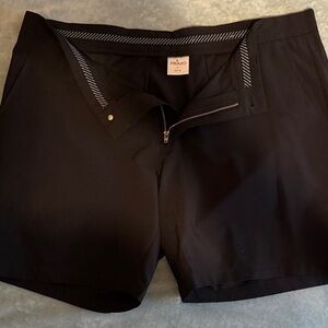 Primo Black Flat Front Men's Shorts